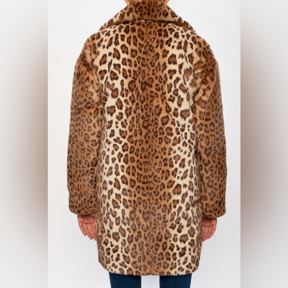 Rag & Bone Leopard Print Coat with Soft Fur size XXS - Picture 2 of 10